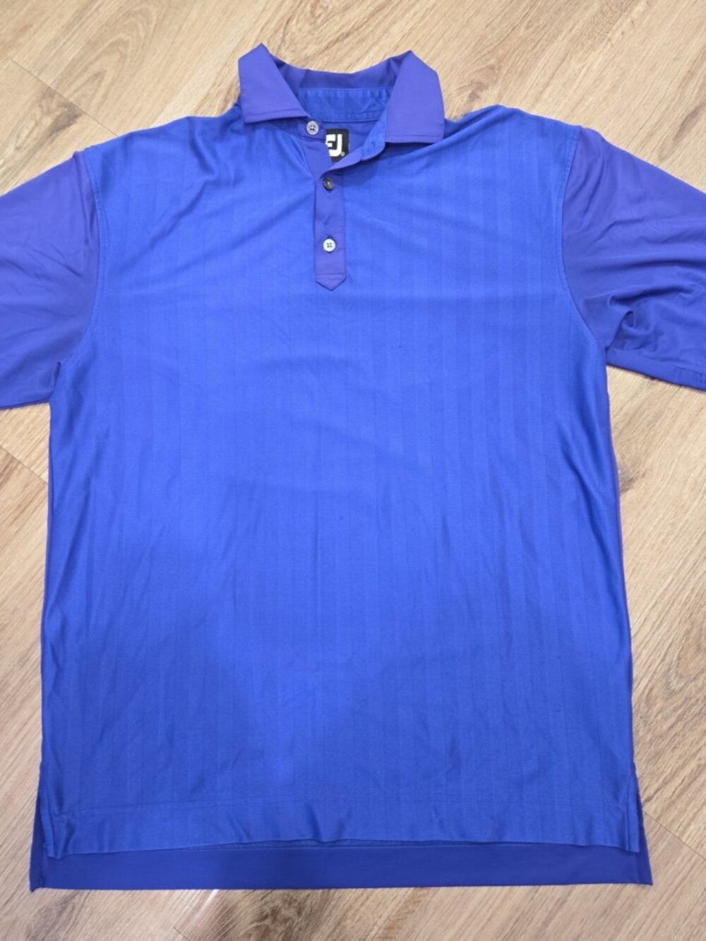 FootJoy FJ Golf Polo Shirt Two Tone Purple Performance Wear